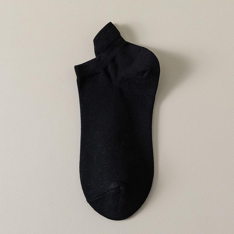 Women's Short Socks Summer Solid Color Boat Socks Ladies Sweat-absorbent Breathable Sports Socks