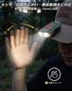 SUNREE Cap Light LED IPX6 Green Headlight, Clip-on, Hand-Shake Sensor, Type-C Rechargeable, Waterproof,