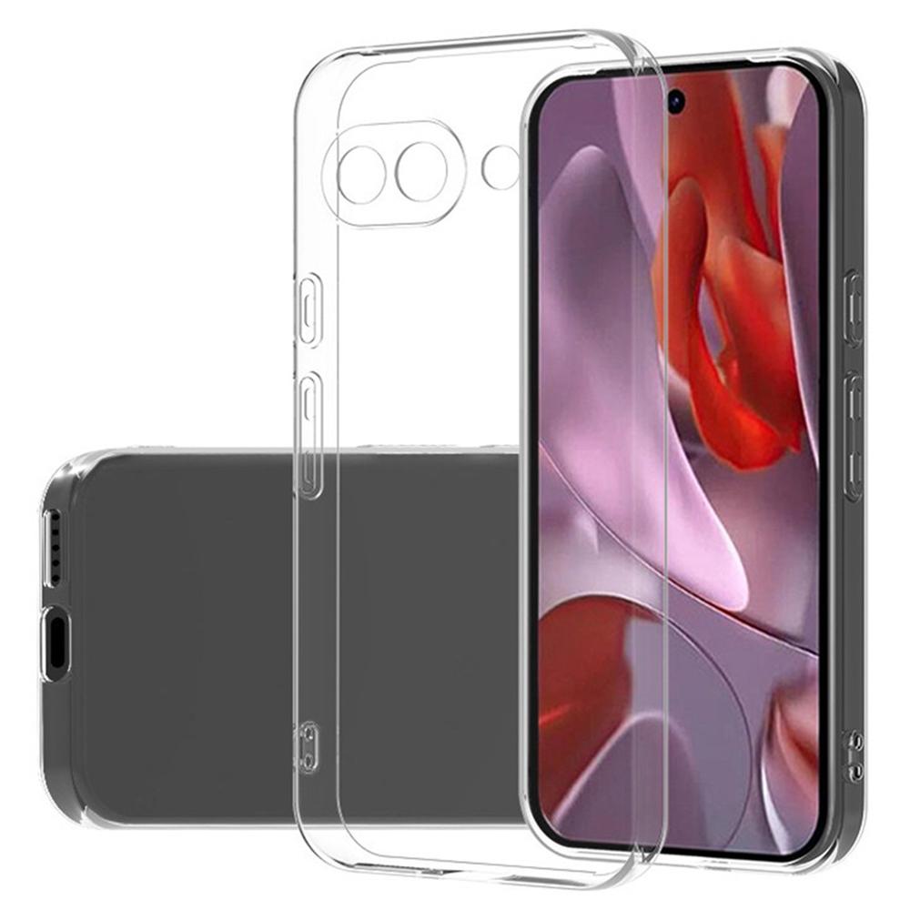 

For Google Pixel 9a Clear Phone Case Ultra-Thin Flexible TPU Back Cover Style A