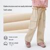 Girls' Cotton Skirt-Panel Cargo Pants