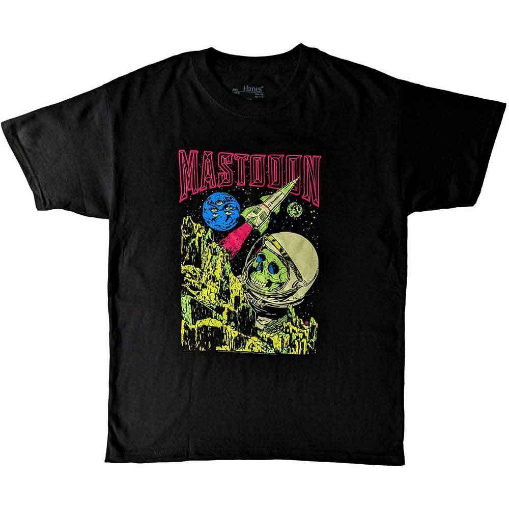 Boys  Mastodon Space Colorization T-shirt Youth Small Black M