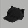 Casual Y2k Cat Ear Hat Solid Color Peaked Cap Lovely Women's Baseball Hat  Female