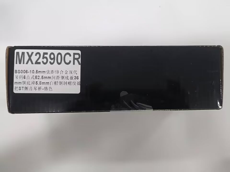 Musiclily Pro 10.5mm Modern 6-Point Tremolo Unit Bridge with 36mm Solid Brass Block for Squier Stratocaster Electric Guitars, Chrome