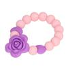 Teething Bracelet Silicone Safe Wear Resistant Flower Shape Design DIY Infant Teething Toy