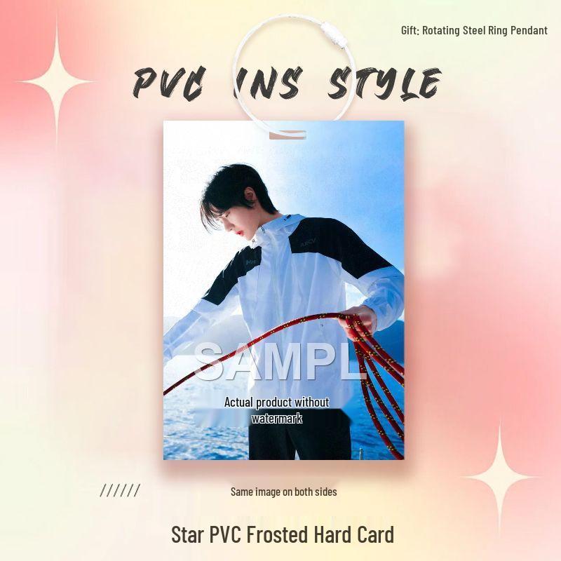 Wang Yibo Star Card Idol PVC Pendant for Ita Bag Decoration