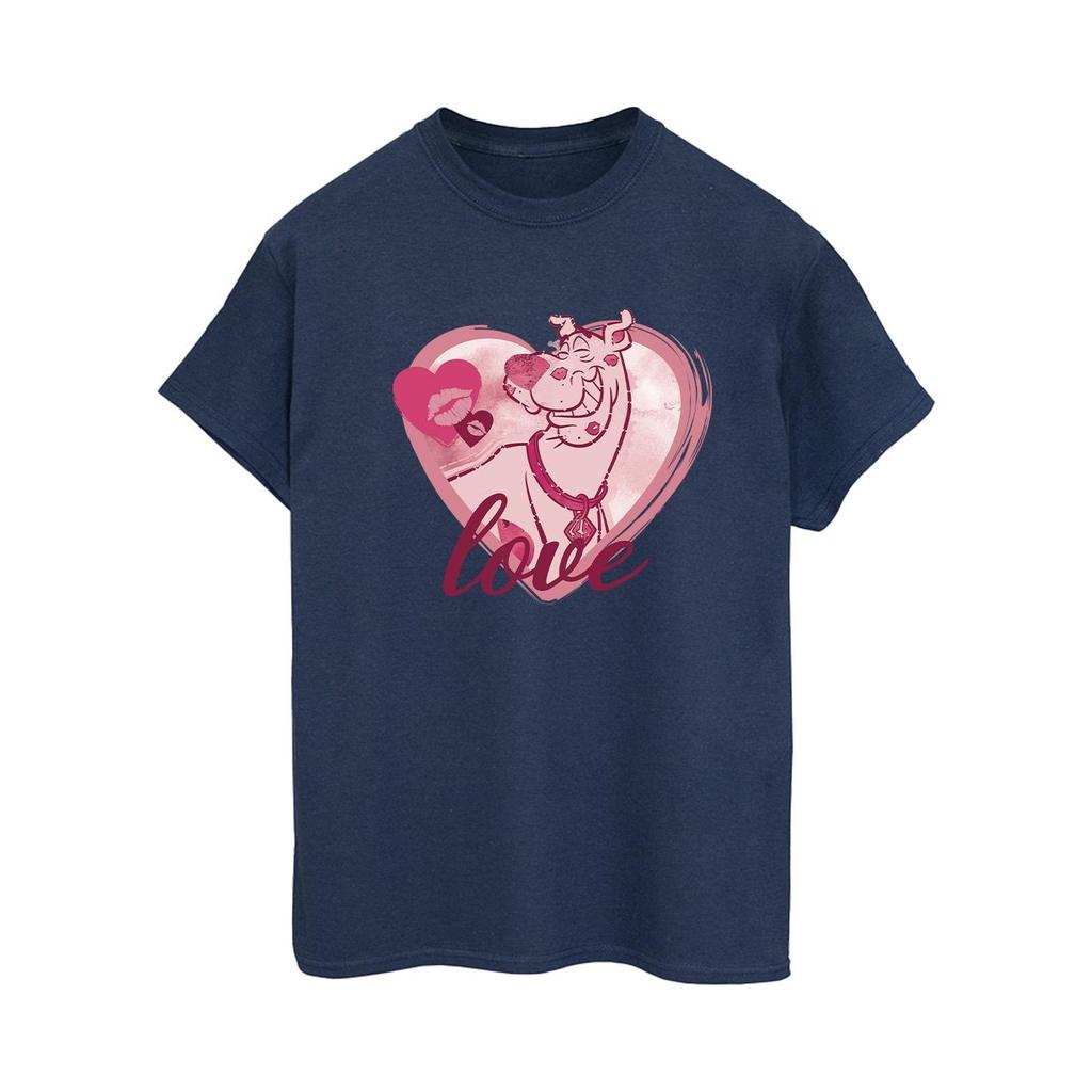 Scooby Doo Womens/Ladies Love Kisses Cotton Boyfriend T-Shirt