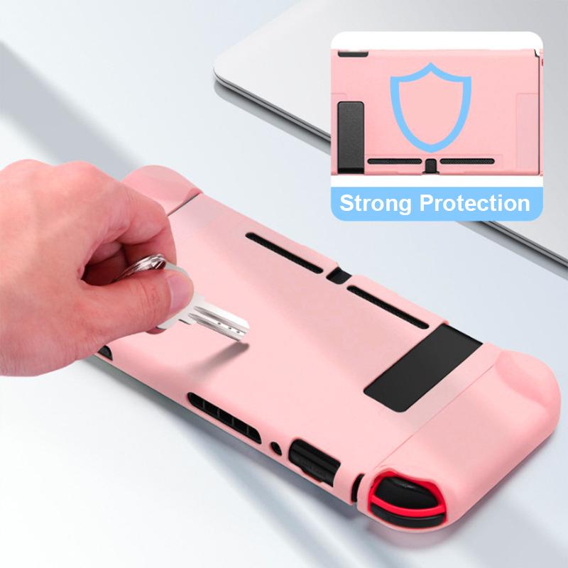 VAORLO Carcasă de protecție de culoare degradată pentru carcasă Switch NS NX Carcasă din plastic dur capac din spate Carcasă rezistentă la praf, anti-cădere