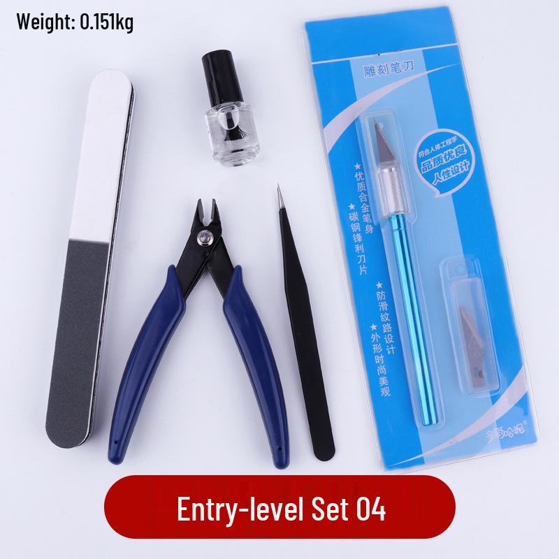 Entry-Level 5-Piece Gundam Model Assembly & Polishing Tool Set