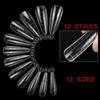 120pcs Kit Plastic Curve False Nails Art Dual Form French Tips Gel Extension Mode Acrylic Manicure Tool Accessories Sets