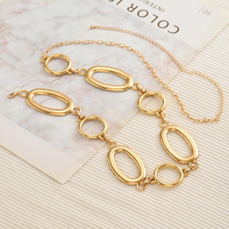 Waist Chain Accessories Jewelry Women's Personality High Sense Ring Exaggerated Irregular Splicing Body Chain