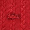 LACOSTE Long sleeve V-neck Layered knit 34 Red sweater Women Used
