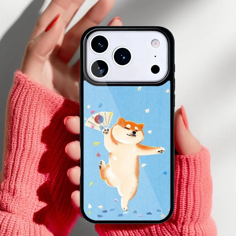Shiba Inu Cute Cartoon Art Phone Case for iPhone 17 Air 16e 15 14 13 Pro Max Back Cover for 12 11 Pro Coque