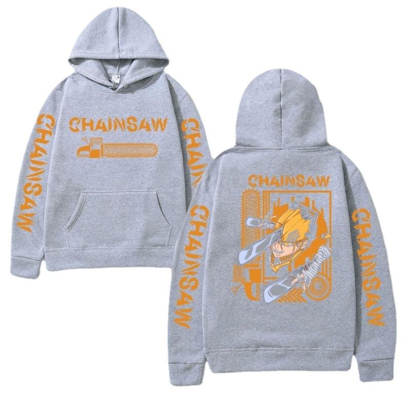 Anime Chainsaw Man Hayakawa Denji Pochita Hoodie Men Women Harajuku Pullover Wear Unisex Autumn Winter Sweater