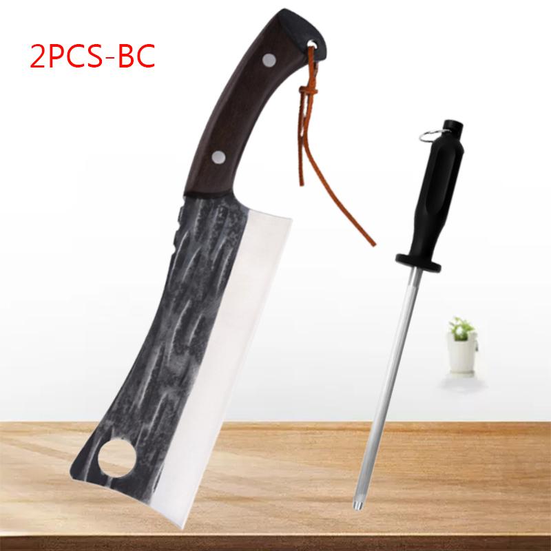 Knife Sharpener Stainless Steel Boning Knife Cleaver Knife Slicing Fish Meat Vegetable Kitchen Knives BBQ Chef Cooking Tools