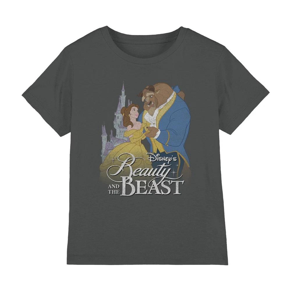 Belle Beast Castle - Kids T-shirt 3-13 Years - Charcoal 100