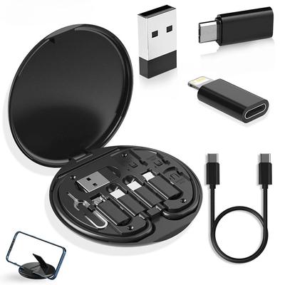 PD 60W USB Type C Data Cable Set Fast Charging For IPhone 15 14 13 12 11 Pro Max Xiaomi Charger Storage Box Adapter Accessories