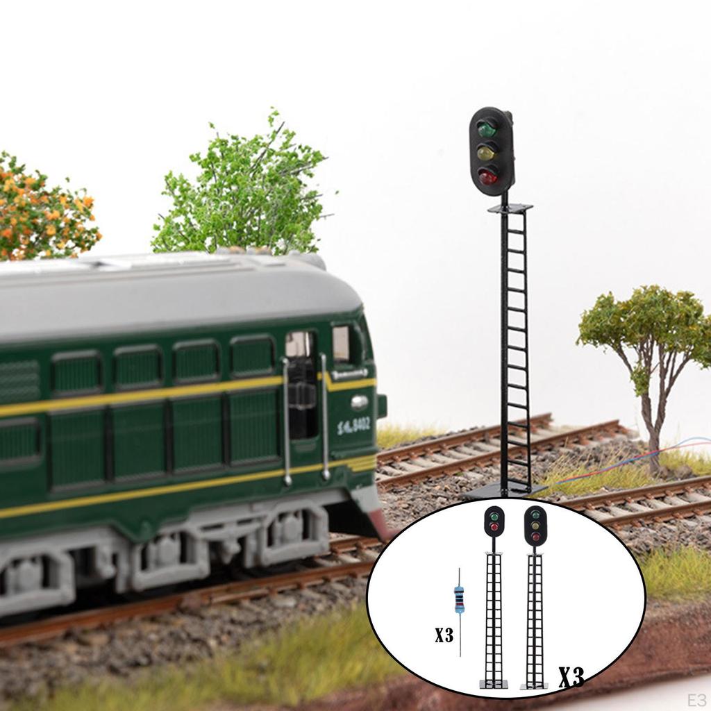 1/87 Scale Train Model Lamp Railway Scenes Accessories