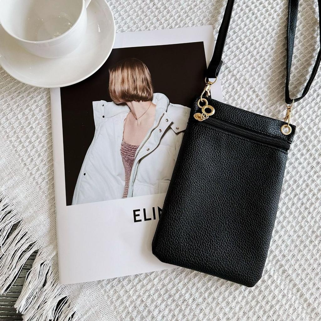 Mini Crossbody Bag PU Litchi Pattern Personalized Phone Bag Sweet Women's Convenient Shoulder Bag Purses and Handbags