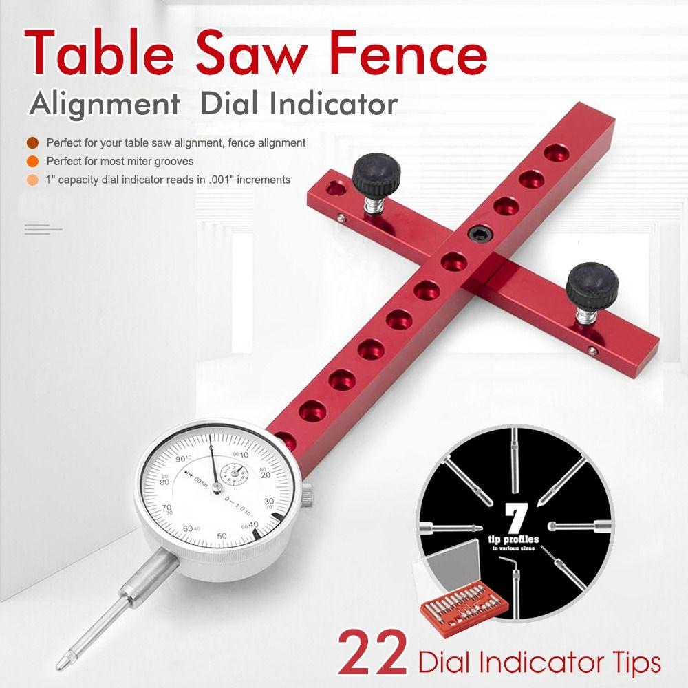 Measuring Table Gauge 0.01in Resolution Woodworking Tools Table Dial Indicator  Work Shop Machinery