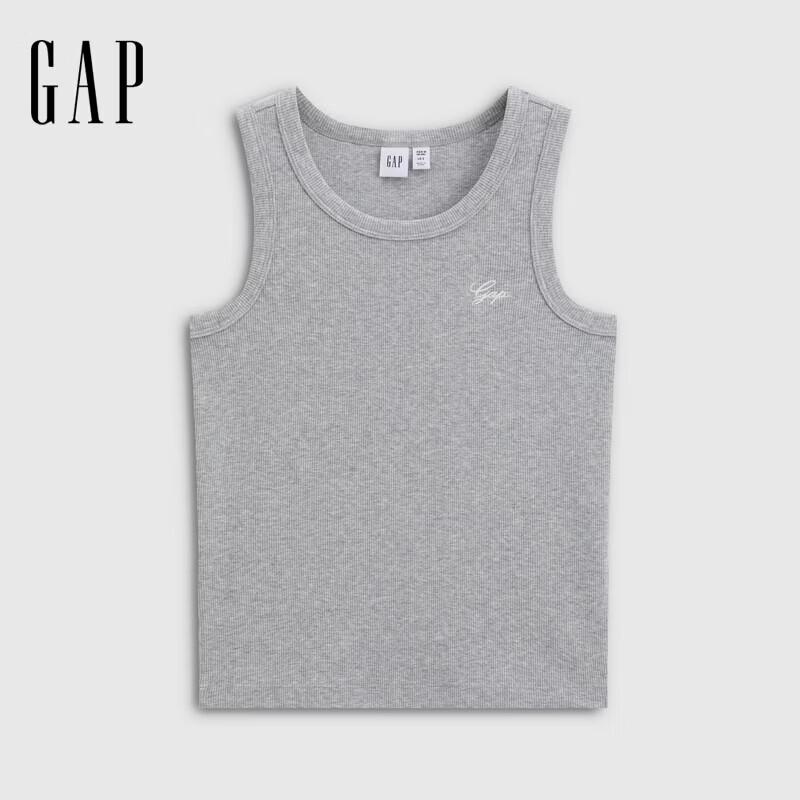 GAP Women s Logo Embroidered Ribbed Knit Vest Top XL
