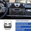 1 Set Carbon Fiber Car Front Central Control Panel Cover For Smart Fortwo 11-15
