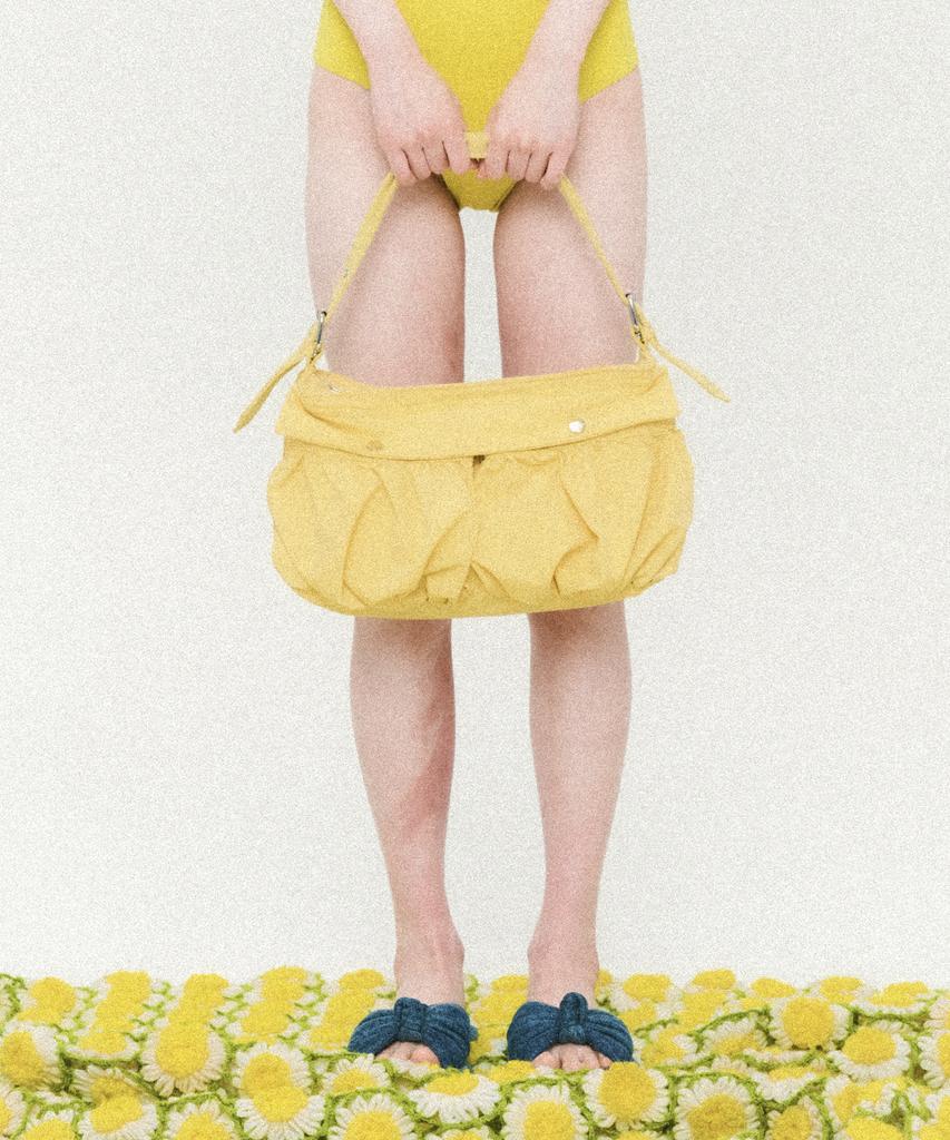 Ccorie Cargo Two-Pocket Shoulder Bag Yellow