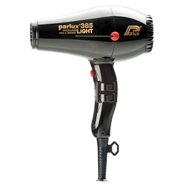 PARLUX Asciugacapelli - 385 Power Light Ionico e Ceramico - Flusso d'aria 79 m³/h - 2150 W - Nero