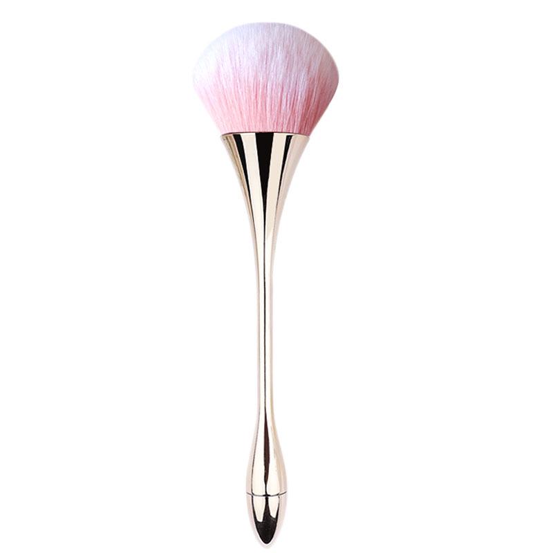 Extra Large Soft Bristle Powder Brush for Nail Dust & Blush with Small Waist Design