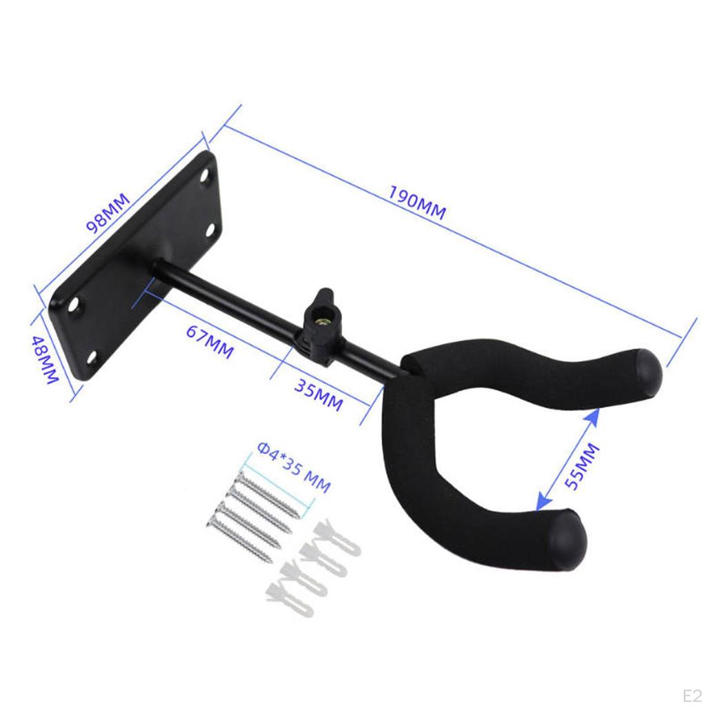 Guitar Wall Mount Hook Ornament Decor,Iron Instrument Professional,Compact Lightweight High