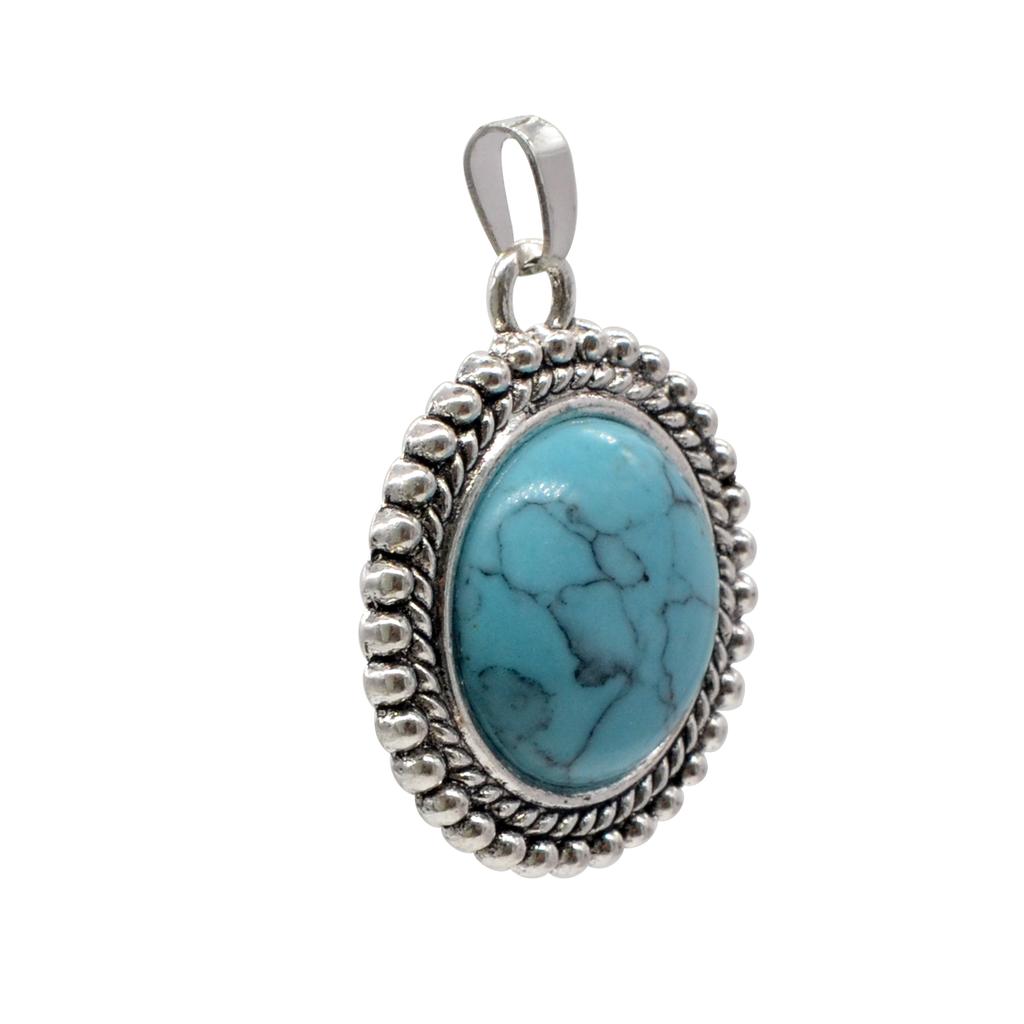 JOYA GIFT Valentine's Day Gifts Chinese Classical Natural Gemstone Women's Necklace Pendant, Aristocratic Lady's Elegant Pendant