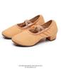 Women's Lace-Free Ballet Heeled Dance Shoes with Soft Sole for Yoga and Classical Dance