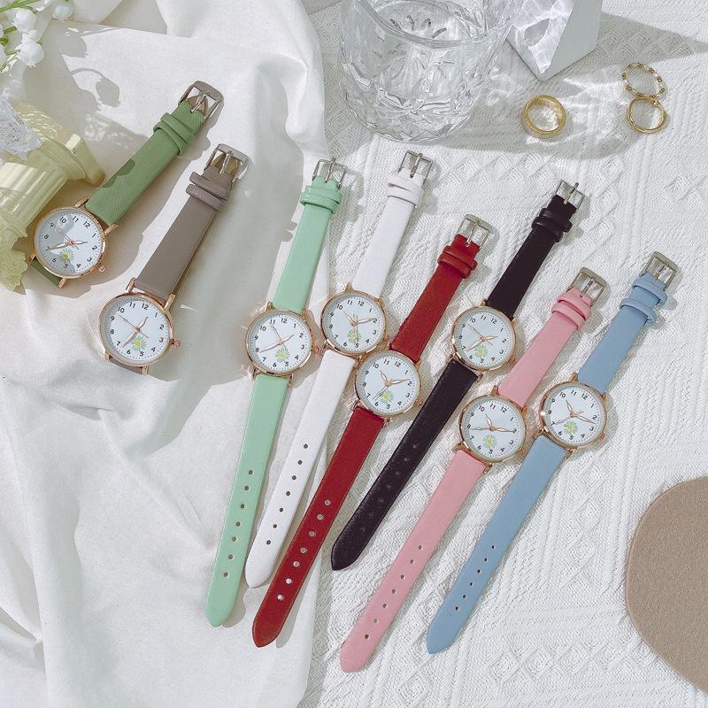 Simple trend watch female student luminous belt watch forest department small fresh student quartz watch