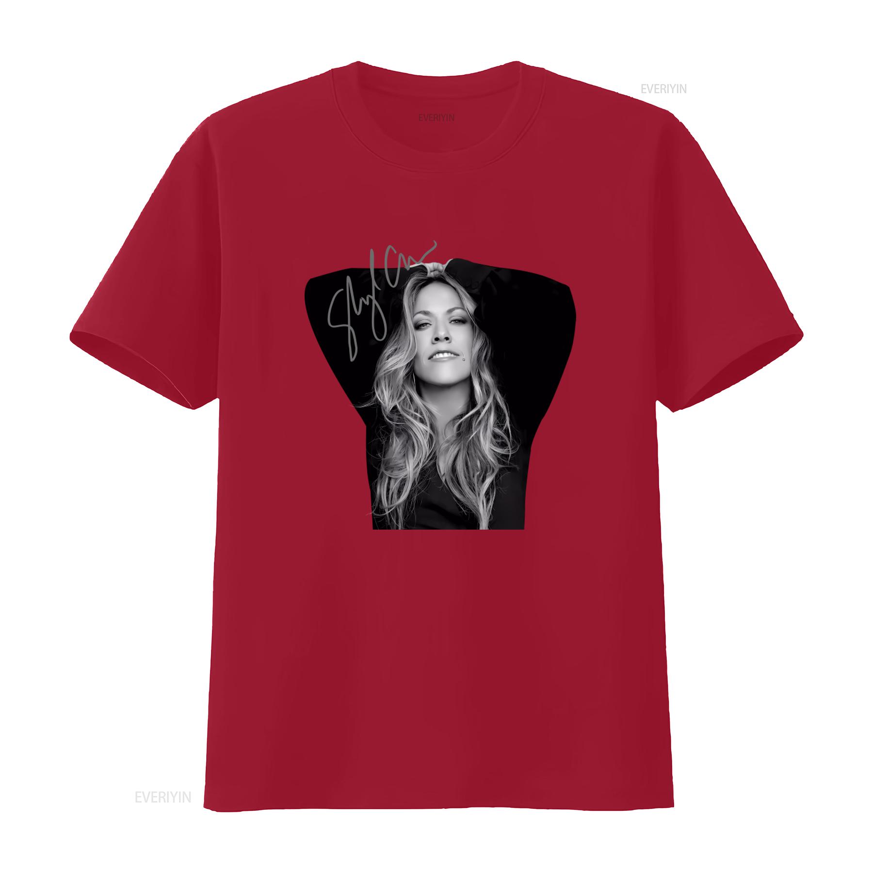 

Sheryl Crow Signature Black T shirt All Sizes S to 5Xl 1F1300 vintage Washed homme Casual designer clothes Comfortable Stylish S