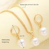 3 Pcs Jewelry Set Of Earring Pendant Necklace For Women Exquisite  Wedding Gift
