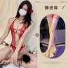 European and American sexy lingerie perspective backless body sculpting lace