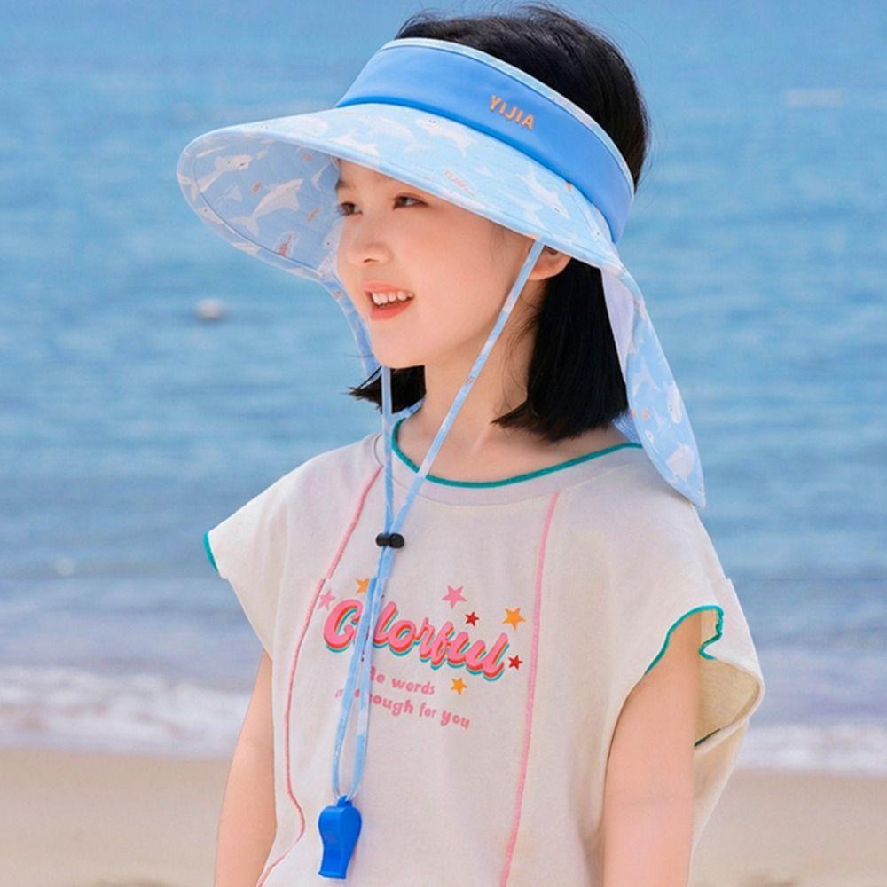 Eis Seide Kinder Sonnenhut Großer Schirm Kinder Pfeife Sonnenschutzhut Cartoon Fischerhut Sonnenschirm