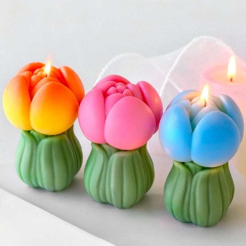 Flower Bouquet Silicone Molds for Making Candle Soap Epoxy Resin Multipurpose Silicone Mould for Wedding Decoration