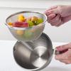 With Handle Soy Milk Filter Basket Fine Mesh Rice Colander Drain Basket Milk Tea Filter  Baking