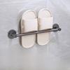Space Aluminum Wall Mount Shoe Rack For Bathroom With Waterproof Adhesive Installation Modern Design For Home Organization