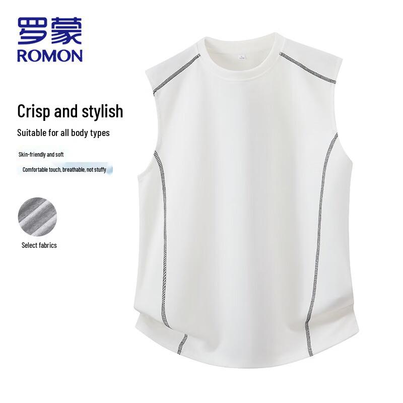 Romon Men s Breathable Sleeveless Tank Top M
