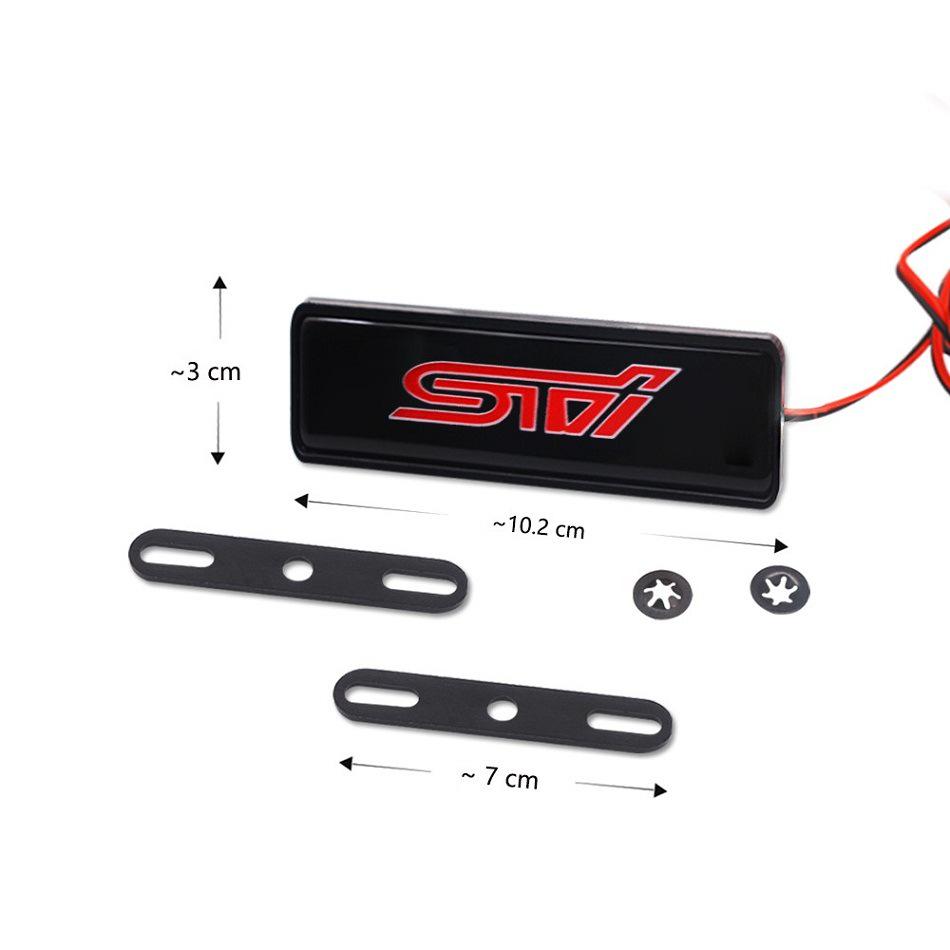 Kompatibel mit Subaru STI: LED-Scheinwerfer, Kühlergrillbeleuchtung, Dekorative Logos & Universelle Modifikationen.