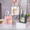4PCS Transparent Window Opening Bag Light Luxury Gift Handbag Birthday Gift Bag Lipstick  Festival Gift Bag Bonbons Verpakking