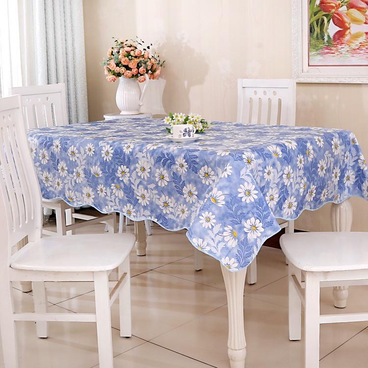 Table Cloth Oil-Proof Peva Multi-Color Round Table Cloth Tea Table Cloth Cushion Cloth Table Cloth