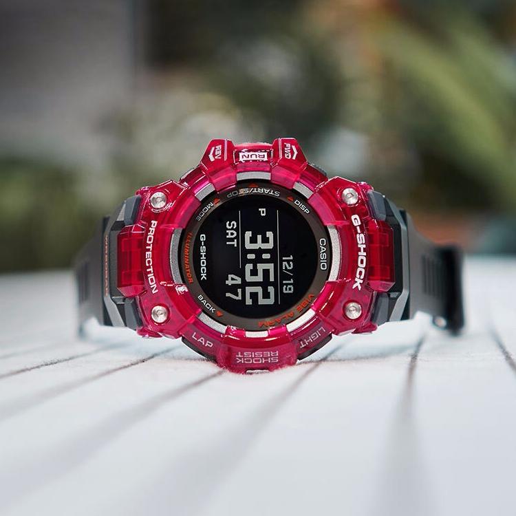 CASIO Men G-SQUAD Series Black Watch GBD-100SM-4A1PRD