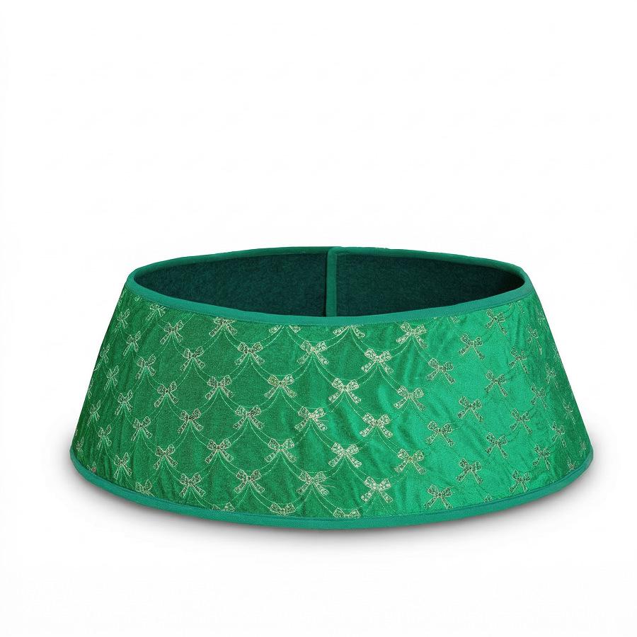 Adjustable Sequin Bow Pattern Christmas Tree Skirt - Festive Home Decor