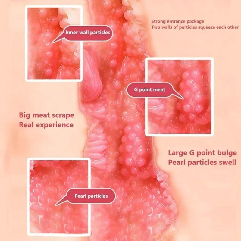 Double Head Male Masturbators for Men Vaginas Vacuum Pocket Pussy Sex machine Men's masturbato Cup Sex Toys Vibrator For Adult