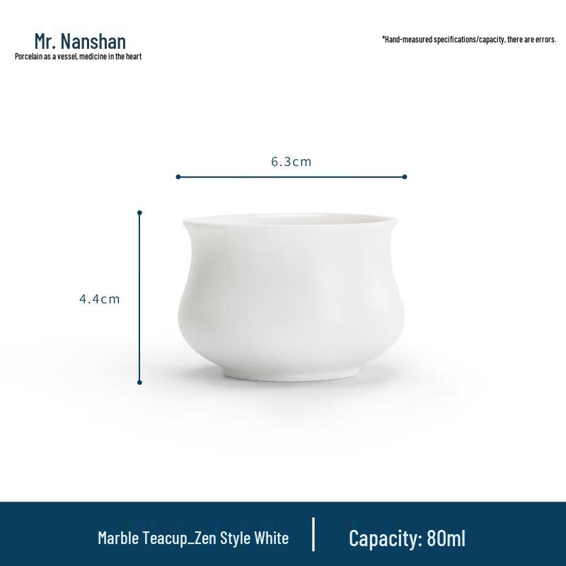 

Zen White Ceramic Kung Fu Teacup