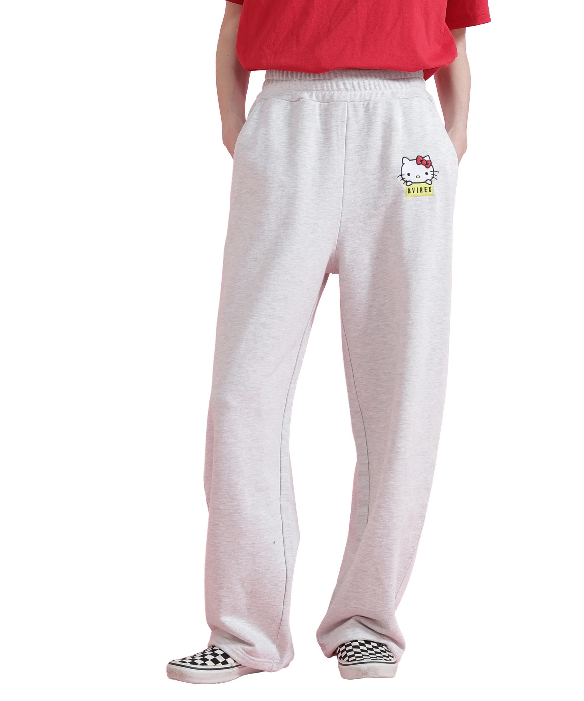 AVIREX Hello Kitty SWEAT PANTS Women s M 446 Oatmeal 783-6110604