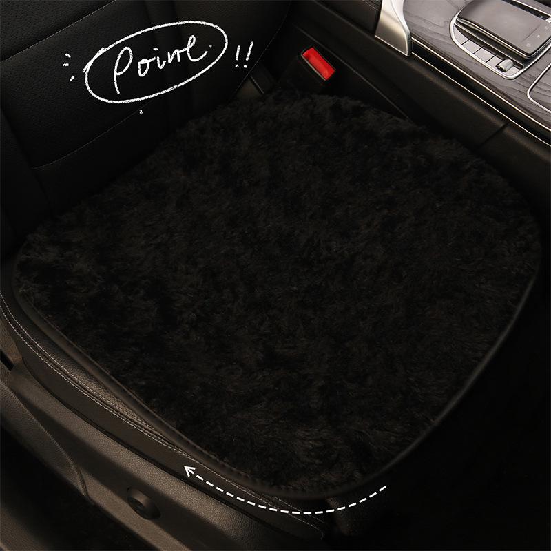 Coussin de siège d'hiver en peluche noire à grands yeux pour Changan CS35, CS55PLUS, CS75