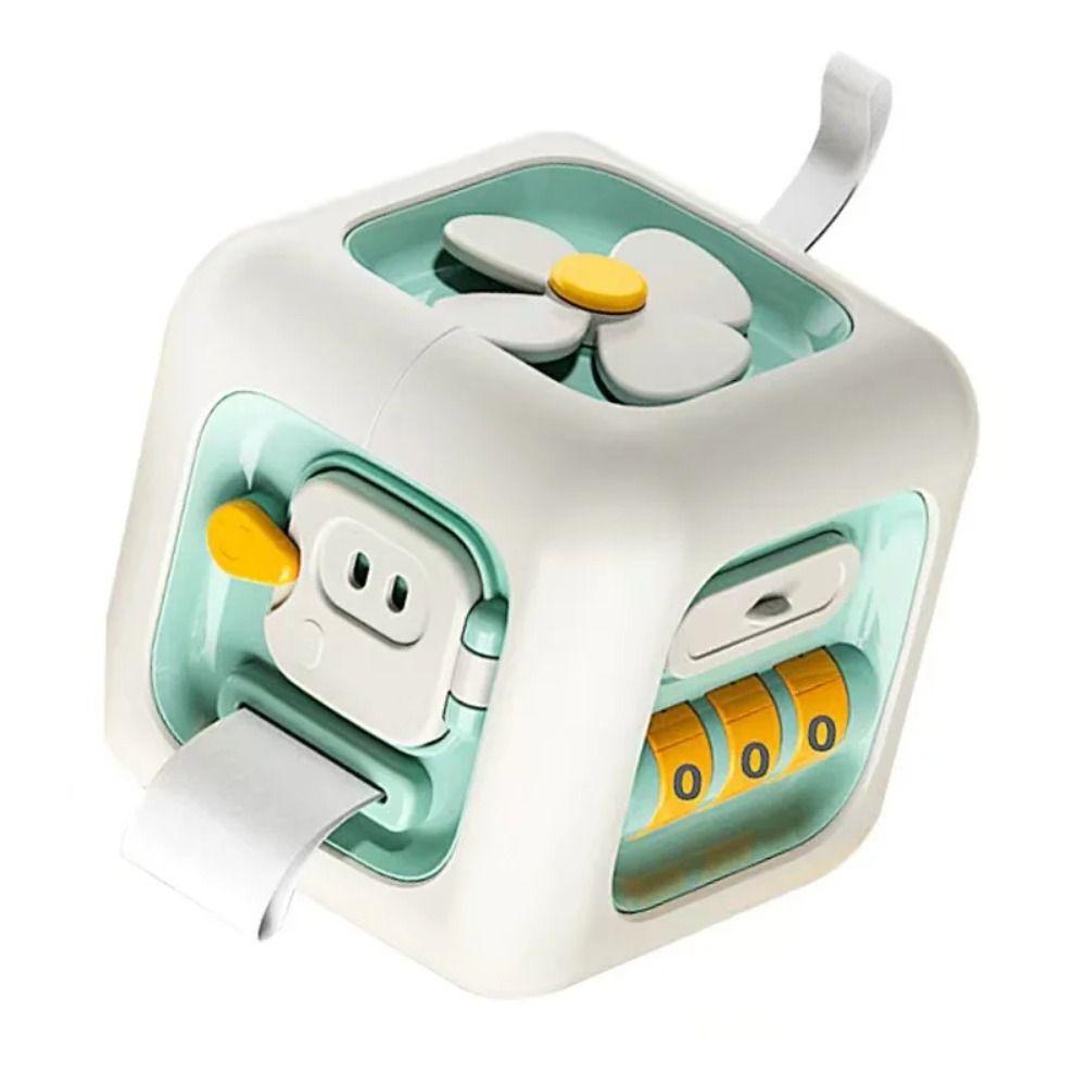 Creative Sensory Busy Board 6 IN 1 Multipurpose Busy Cube Montessori Educational Toys  Infant Toy